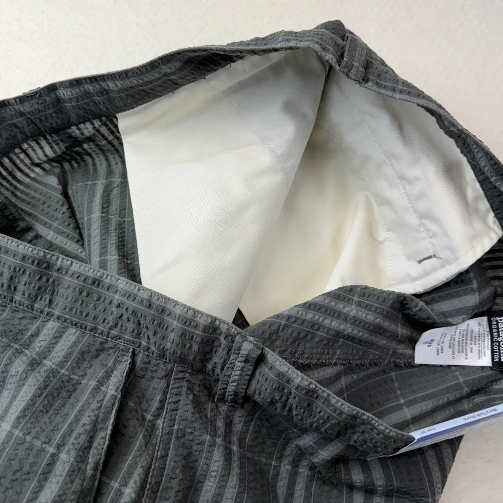 Patagonia‎ Mens Thrift Shorts Grey Plaid Organic Cotton Blend Size 40 NWT 57928